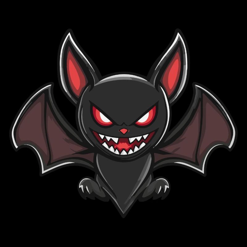 Fledermaus Halloween Blutsauger Comic