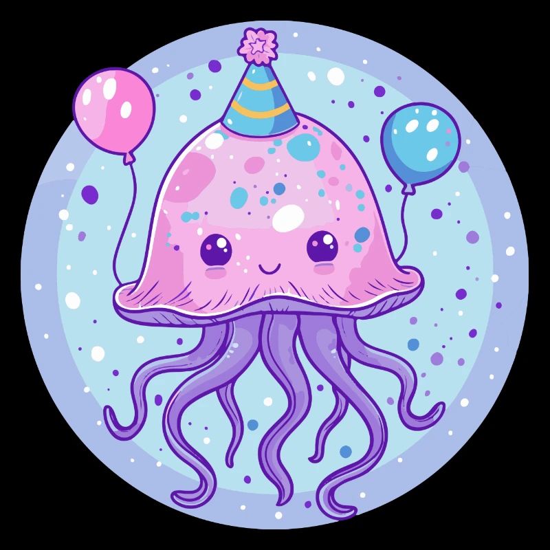 Qualle Geburtstag Comic
