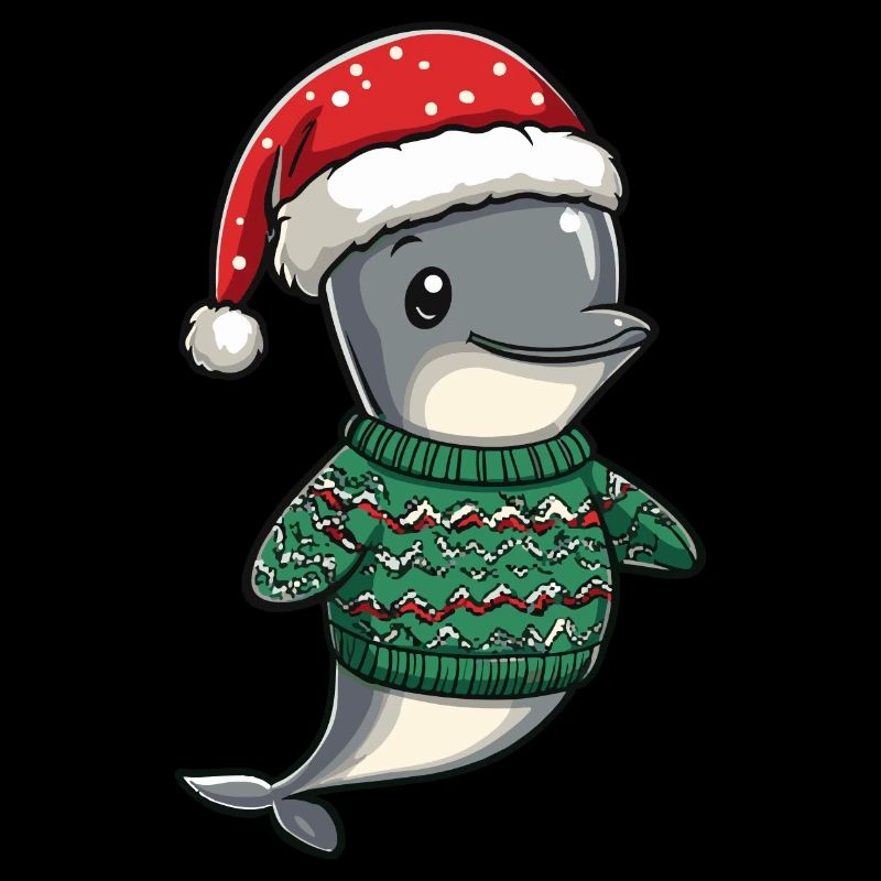 Delfin Weihnachten