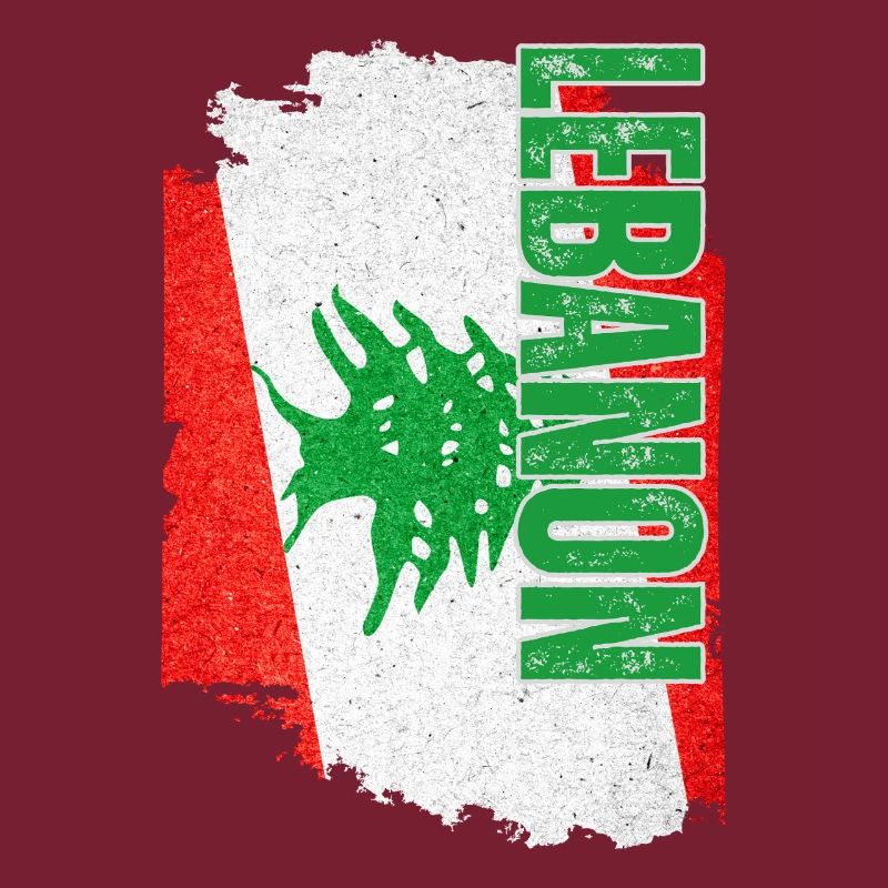 Vertikale Libanon-Flagge, Ich liebe den Libanon
