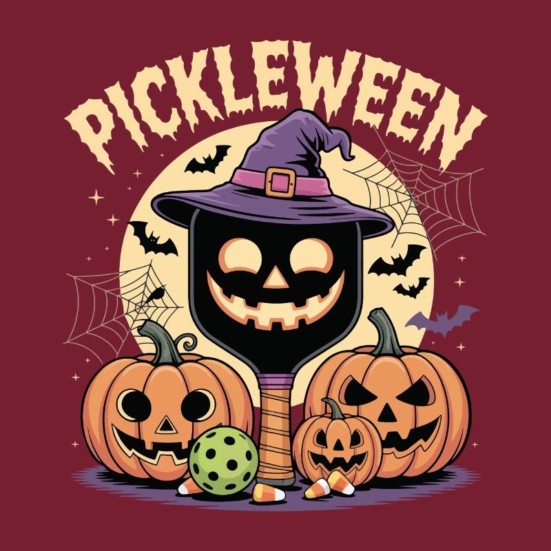 Pickleween Pickleball Player Spooky Halloween