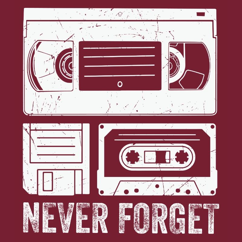 Vintage Cassette Tape Never Forget