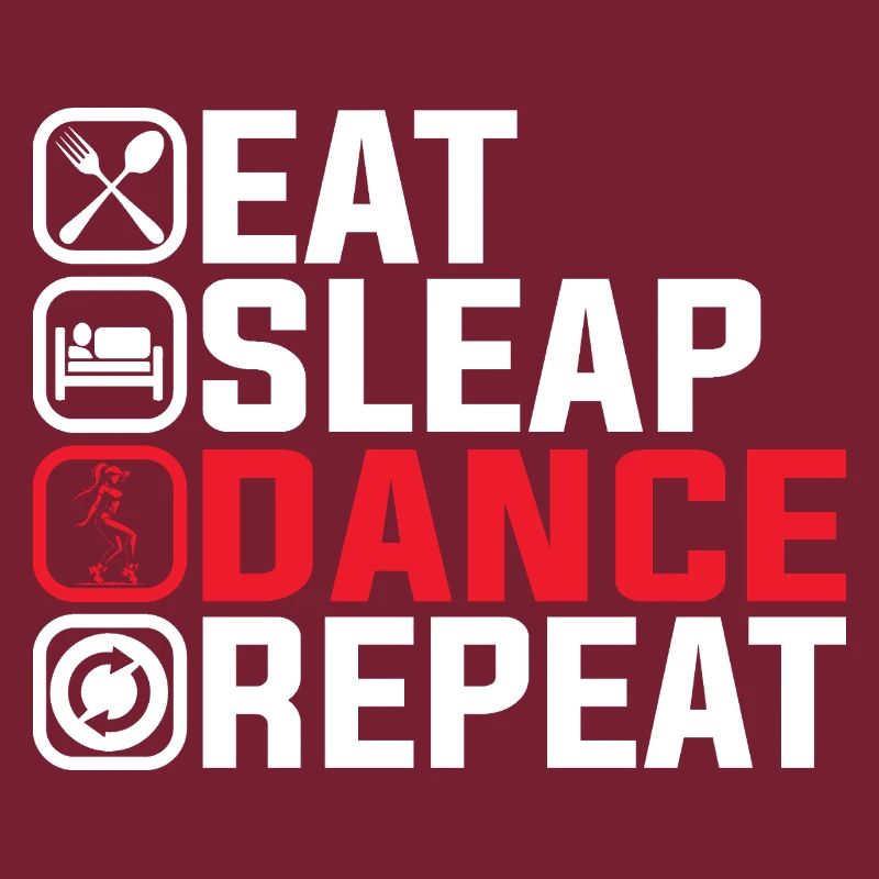 Eat Sleep Dance Repeat – Cooles Tanz Design