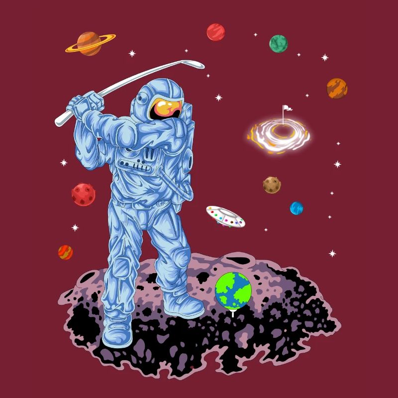 Chemise de golf spatial Astronaute