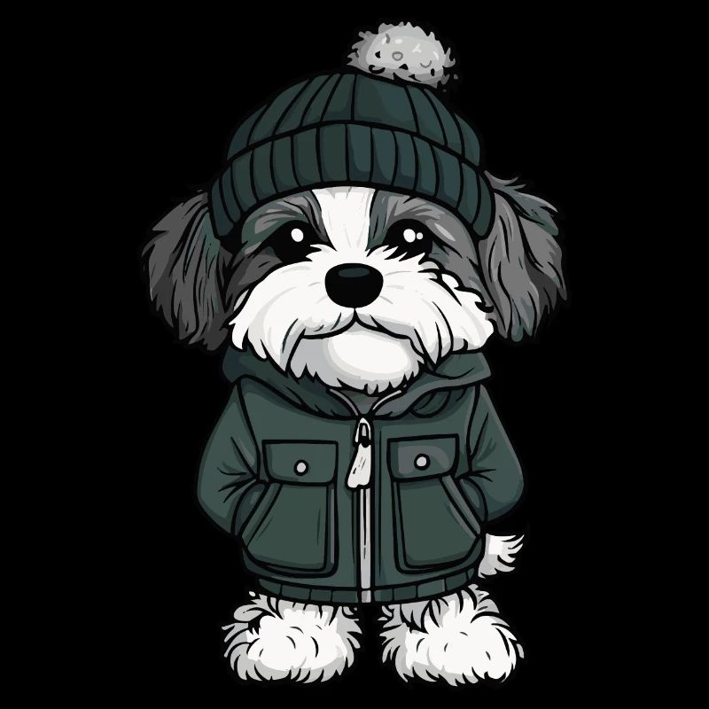 Havanese Dog Winter
