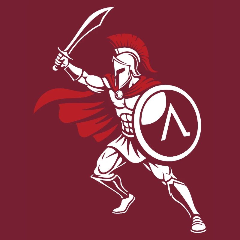 Guerrier Spartiate Épée Mascotte Spartan Strike
