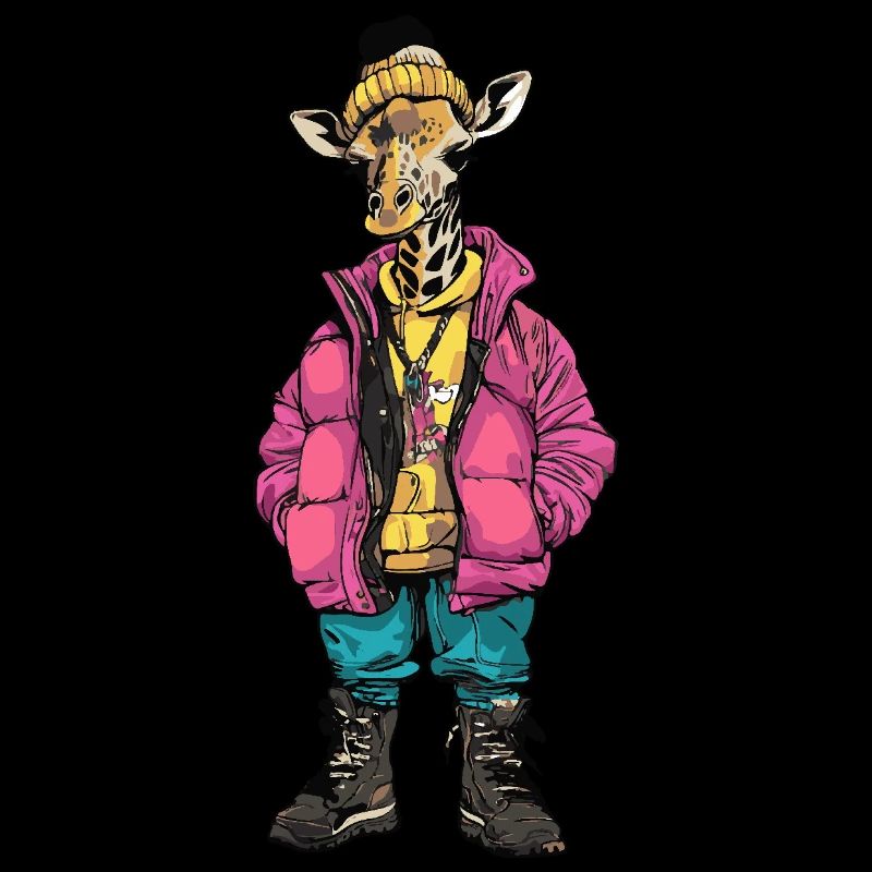 Giraffe Lustig Winter