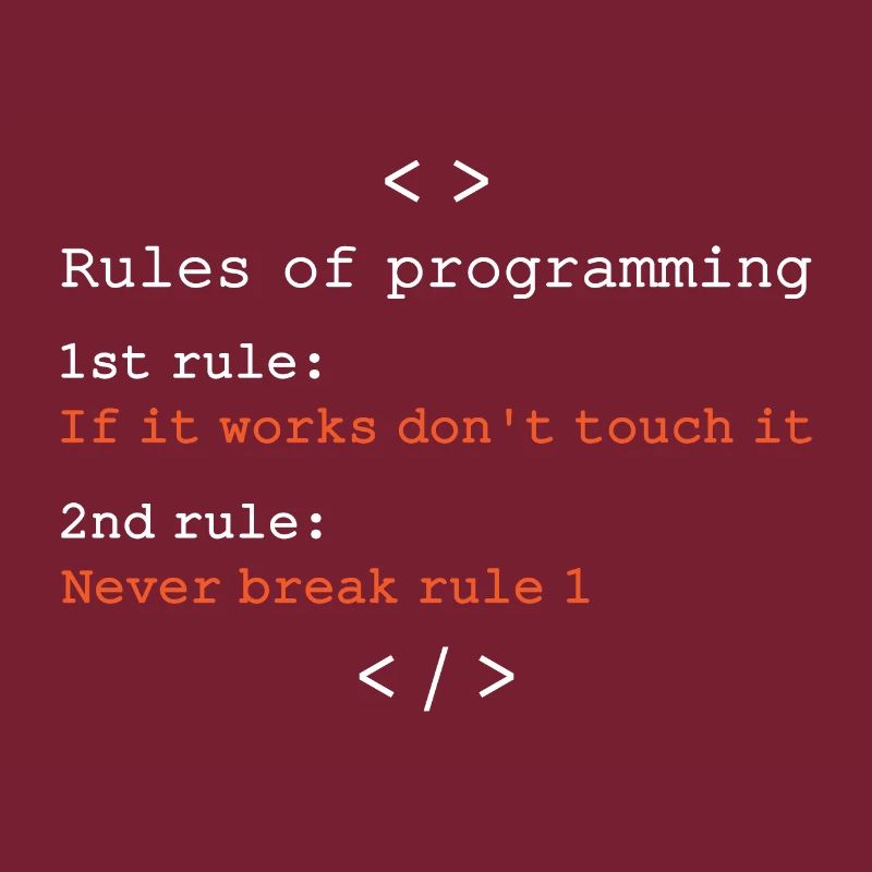 Regeln der Programmierung