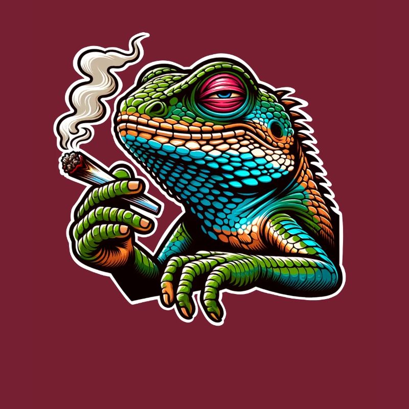 Fumer du Cannabis Lizard