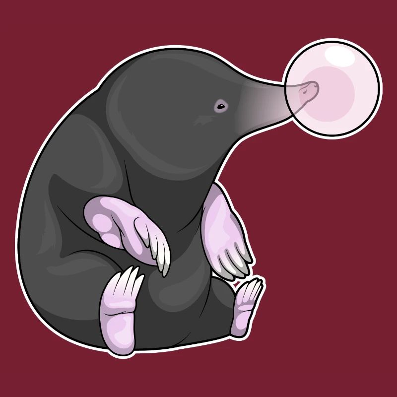 Mole chewing gum