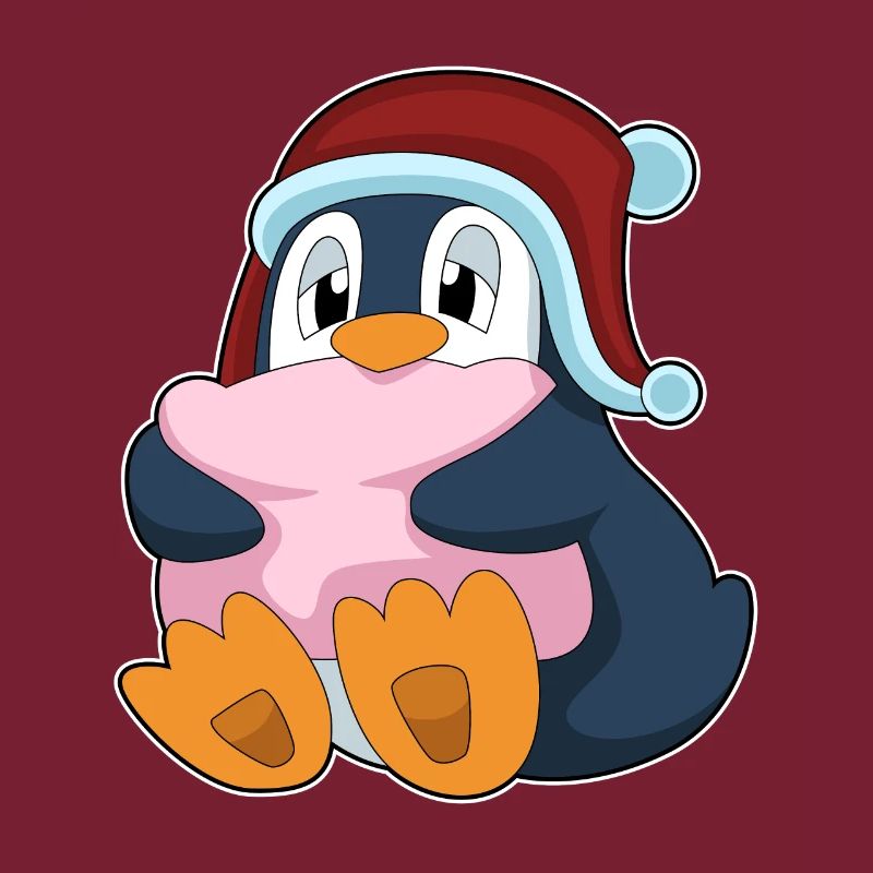 Oreiller de couchage pingouin