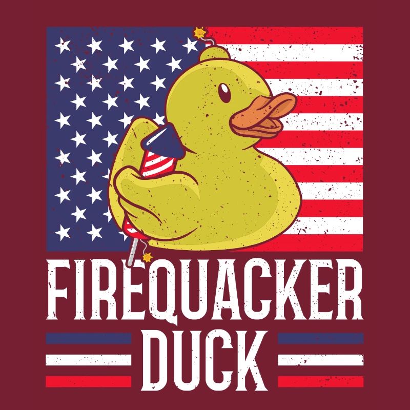 Firequacker Duck 4 juillet Firecracker