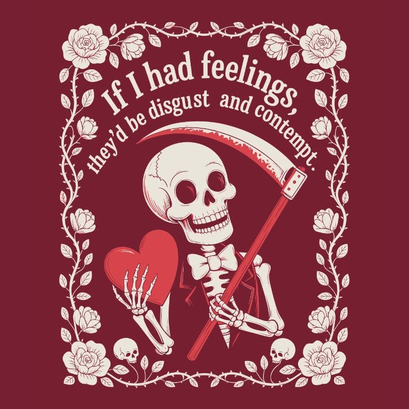 Halloween drôle squelette si j’avais des sentiments