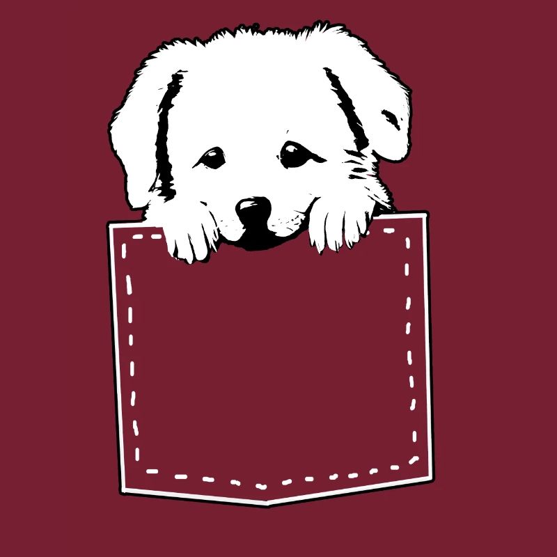 süßer Hund auf Brust