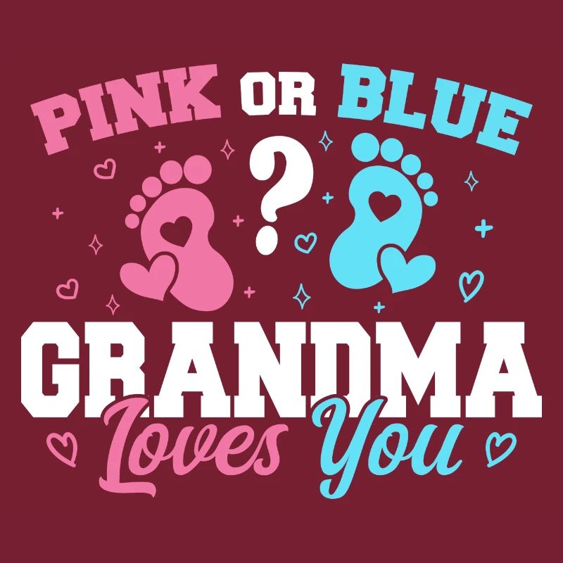 Rosa oder blaue Oma liebt dich - Lustige Oma