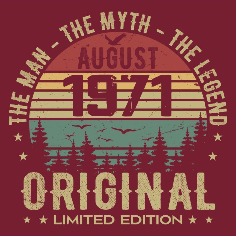 Legend Since Aug 1971 Birthday Gift 1971
