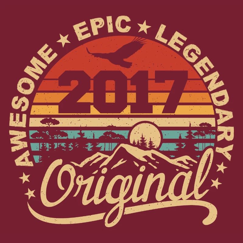 Original 2017 Geburtstagsgeschenk 2017 Retro 2017