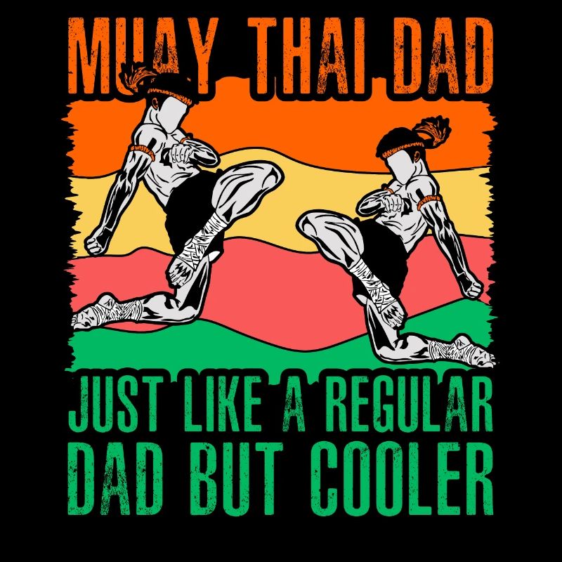 Muay Thai Papa wie ein normaler Papa, nur cooler