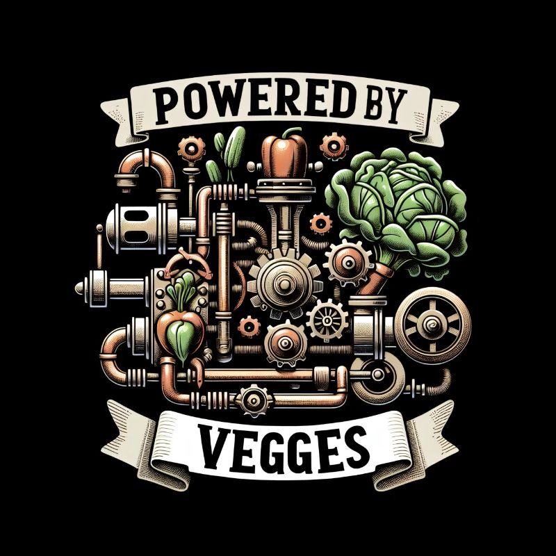 Veganer Vegetarier Steampunk Gemüse Geschenk