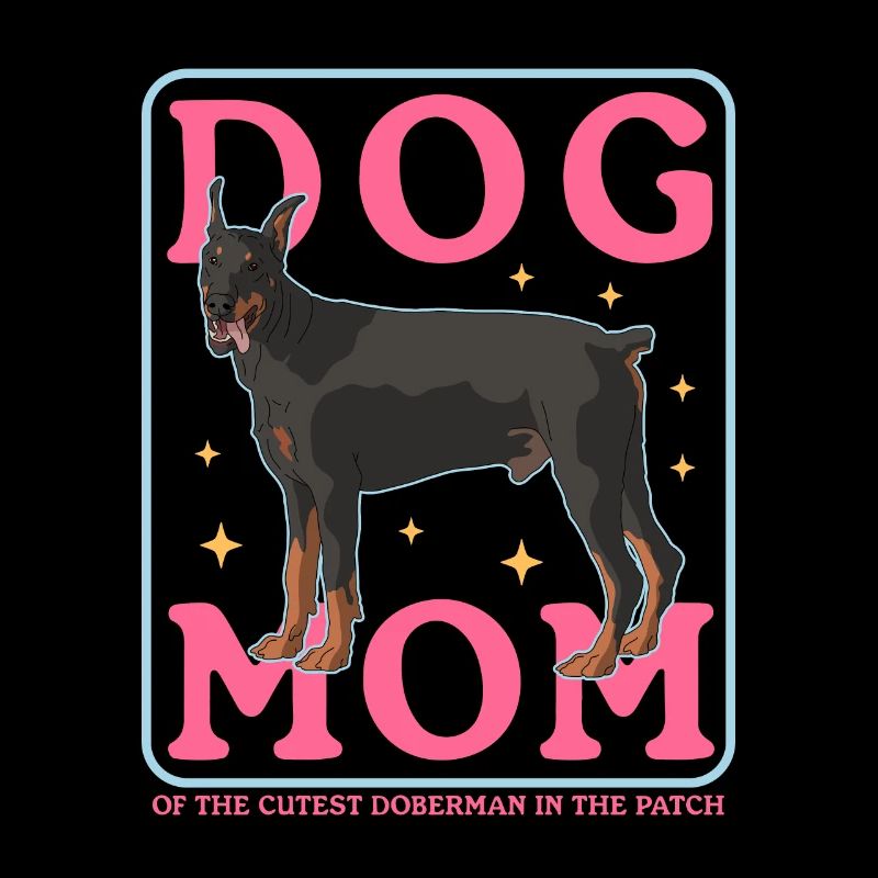 Dobermann Mom Hundebesitzer Hundemama Geschenk