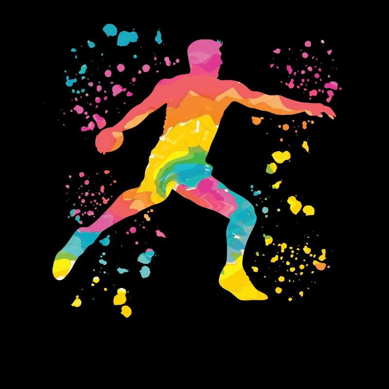 Diskuswerfer Colorsplash Diskuswurf