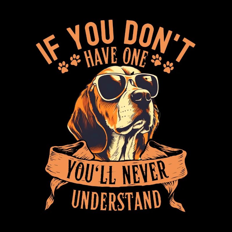 Beagle mit sonnenbrille