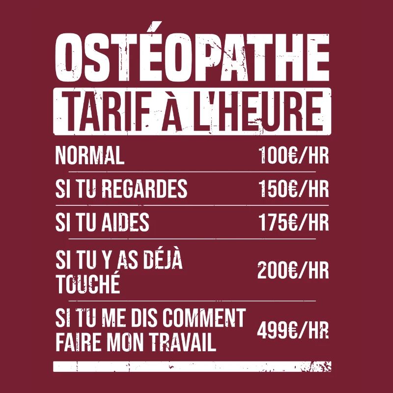 Osteopath Stundensatz Geschenkidee Humor