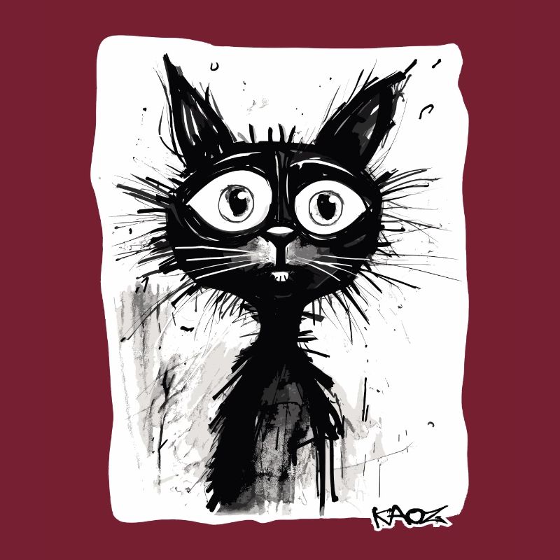 Dessin cool d’un chat de dessin animé