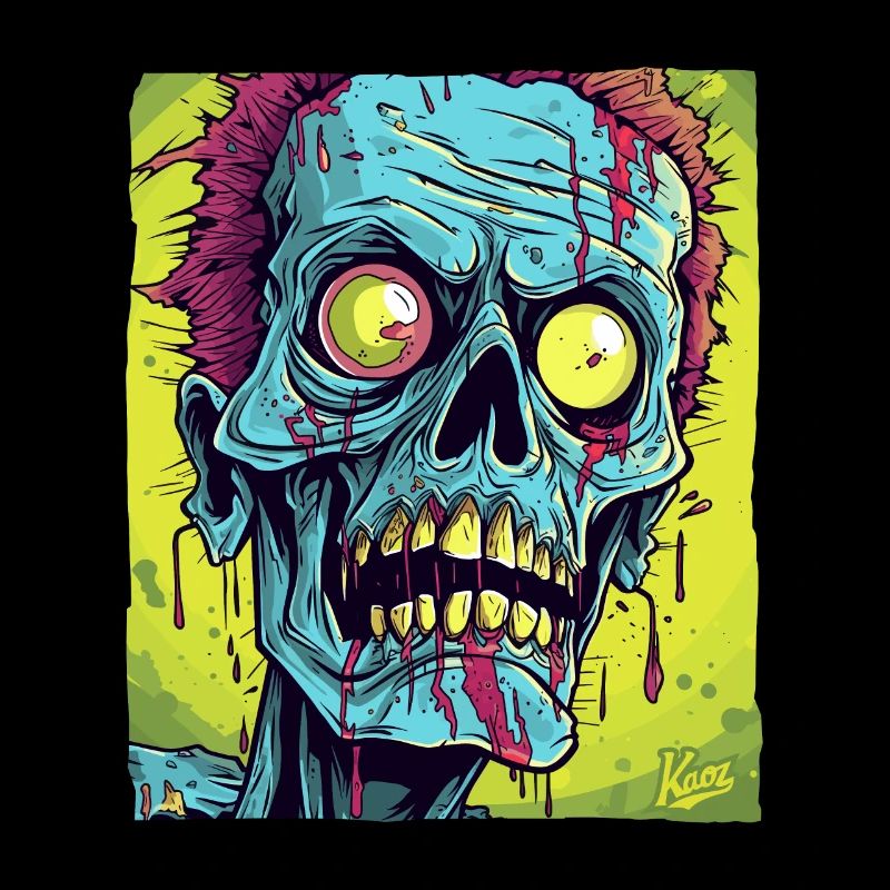 Le monstre de crâne de zombie le plus cool