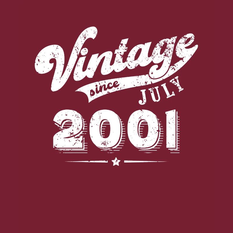 Vintage since July 2001 Geburtstag Geschenk