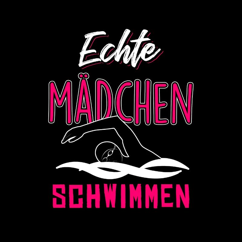 Echte Mädchen schwimmen