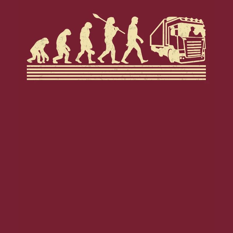 Lkw-fahrer-evolution