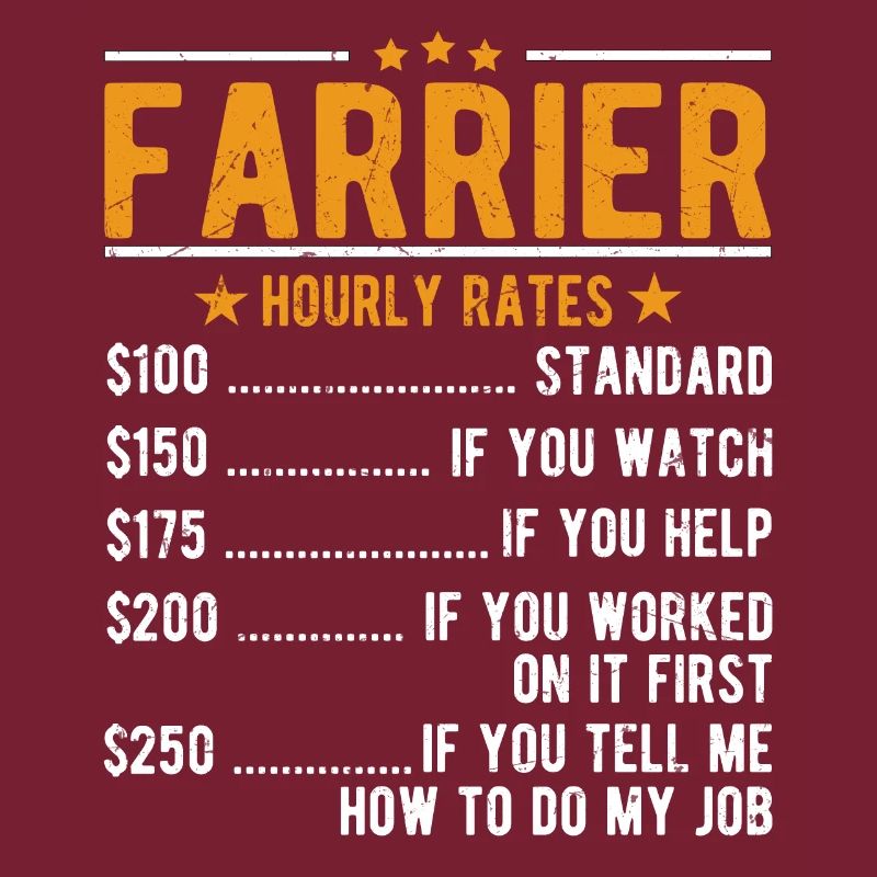 Salaire horaire du maréchal-ferrant