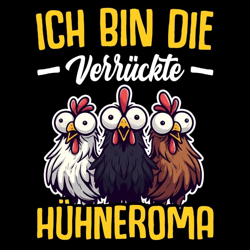 Huhn Hühner Mutter Oma Geschenk Sprüche