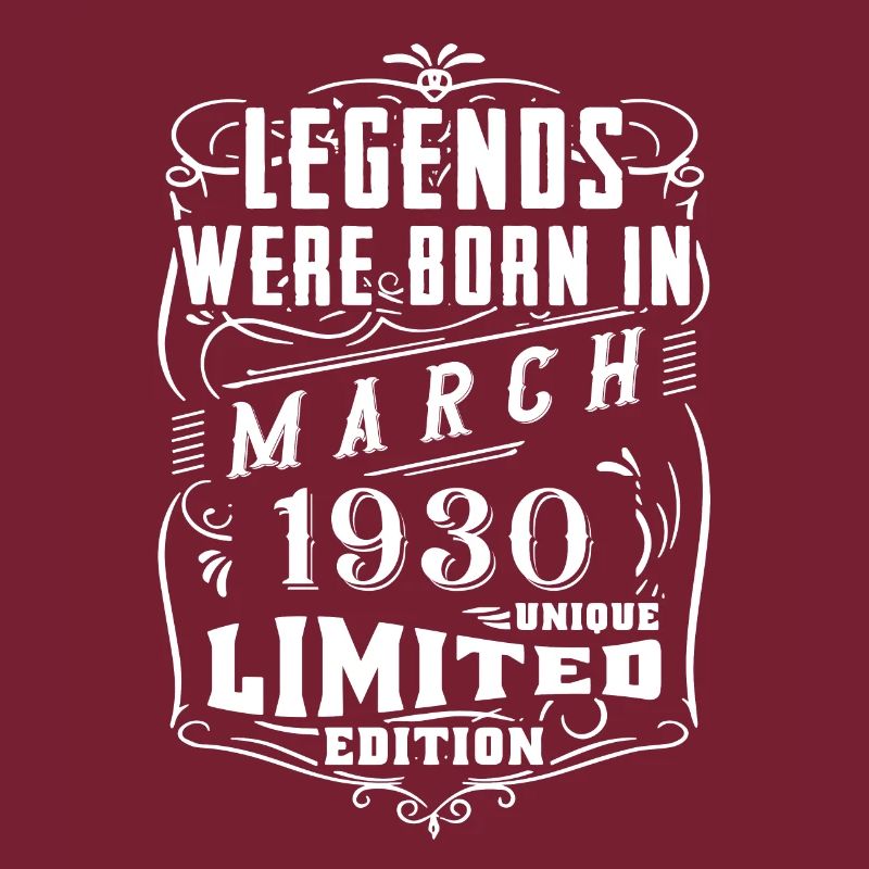 Anniversaire Mars 1930 Année Edition Limitée