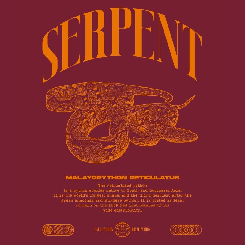 Reticulated Python Reptile Keeper Streetwear