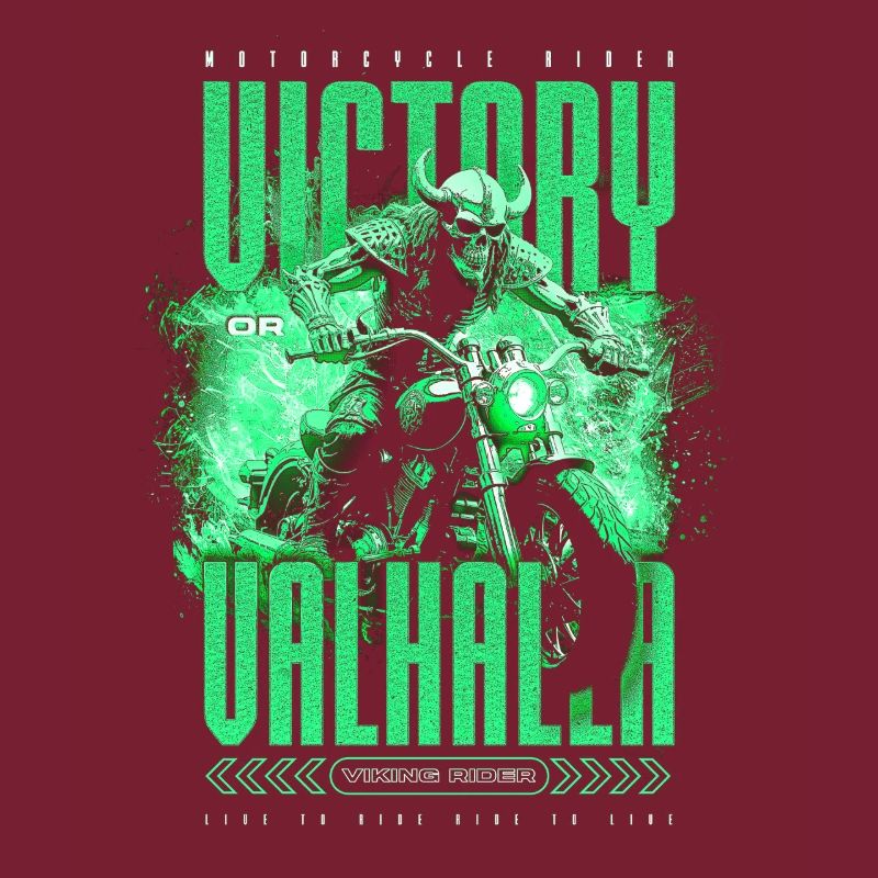 Motorrad Nordische Wikinger Sieg Oder Walhalla