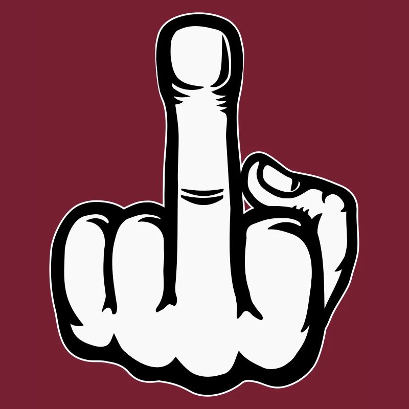 Mittelfinger Hand Symbol