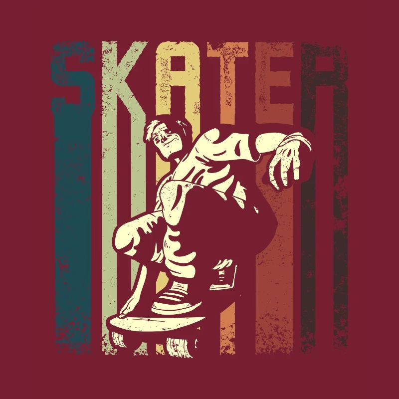 Retro Vintage Skateboarding