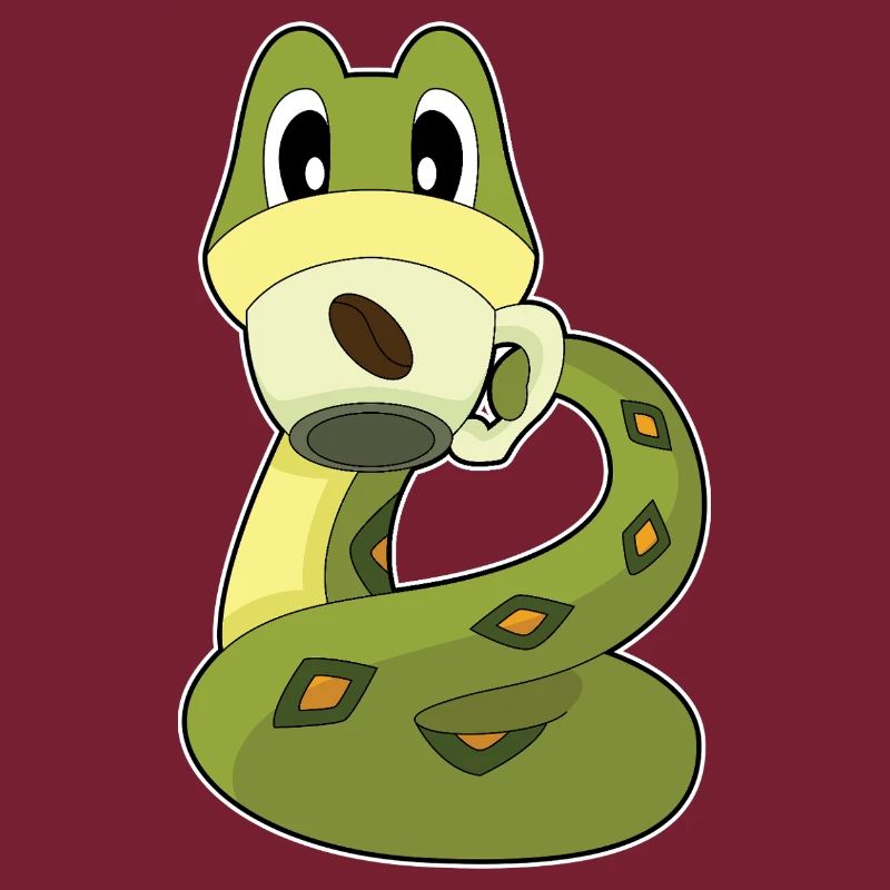 Tasse à café serpent
