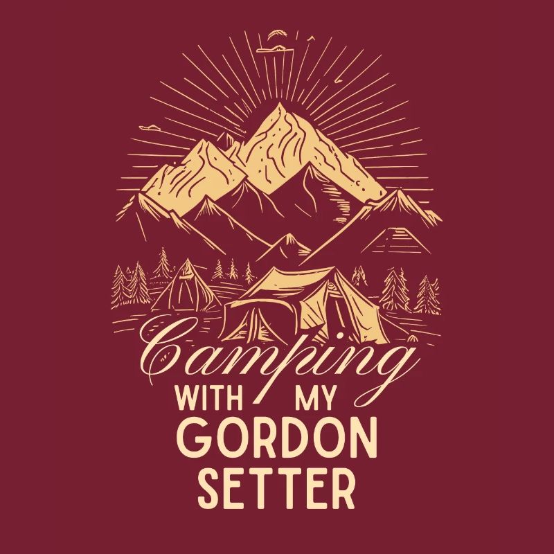 Gordon Setter Camping