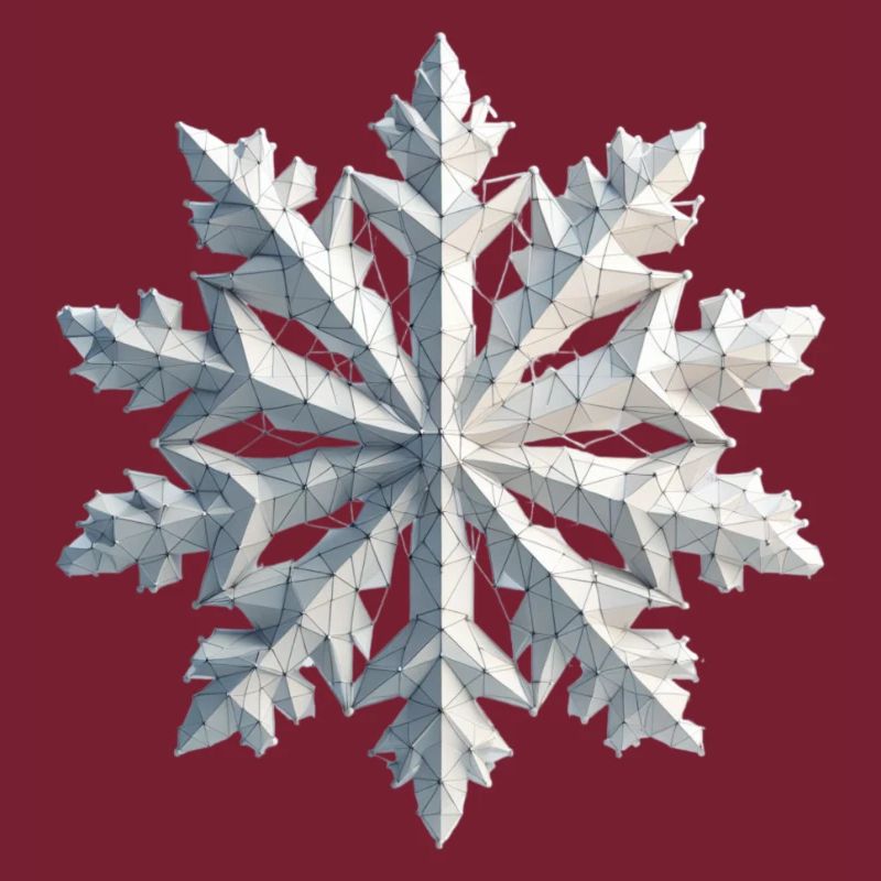 Polygone de flocon de neige