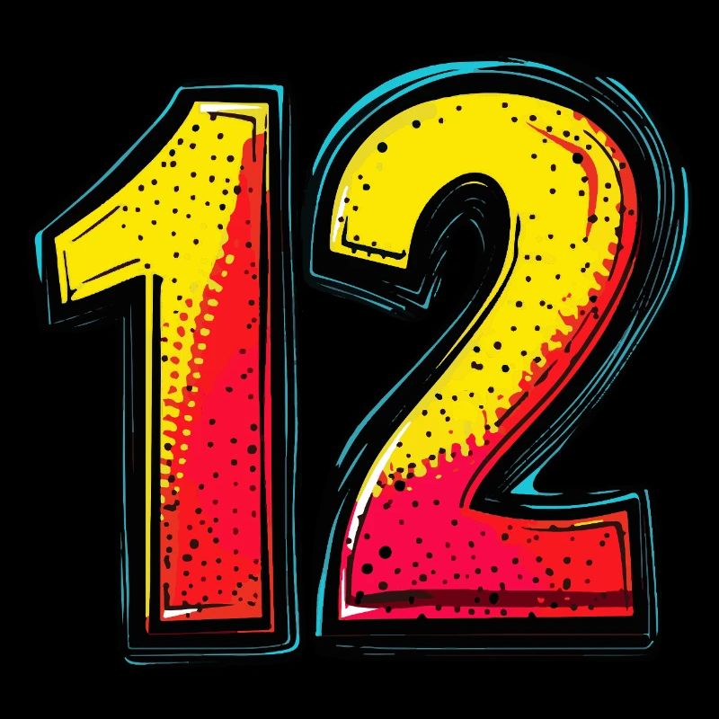 12 Numéro Coloré