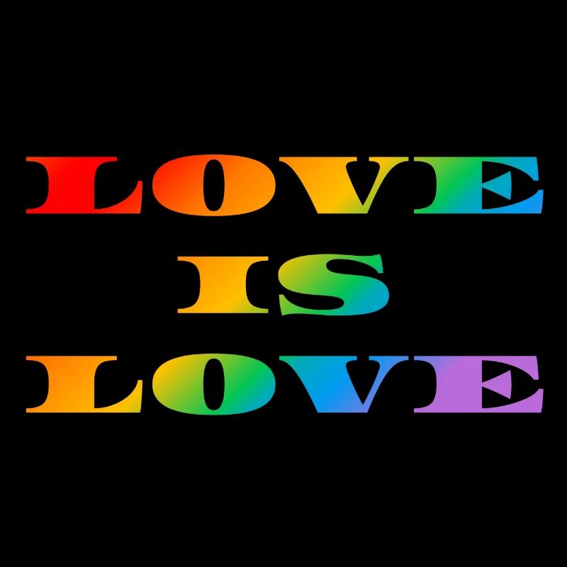 Regenbogen-Liebe ist Liebe