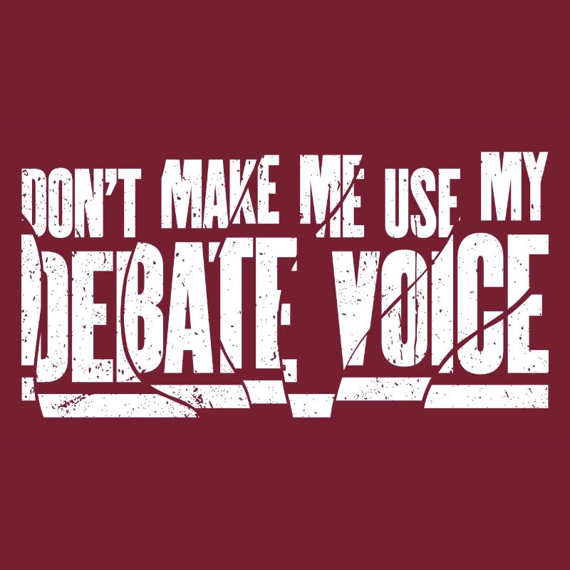 Ne m’obligez pas à utiliser ma voix de débat
