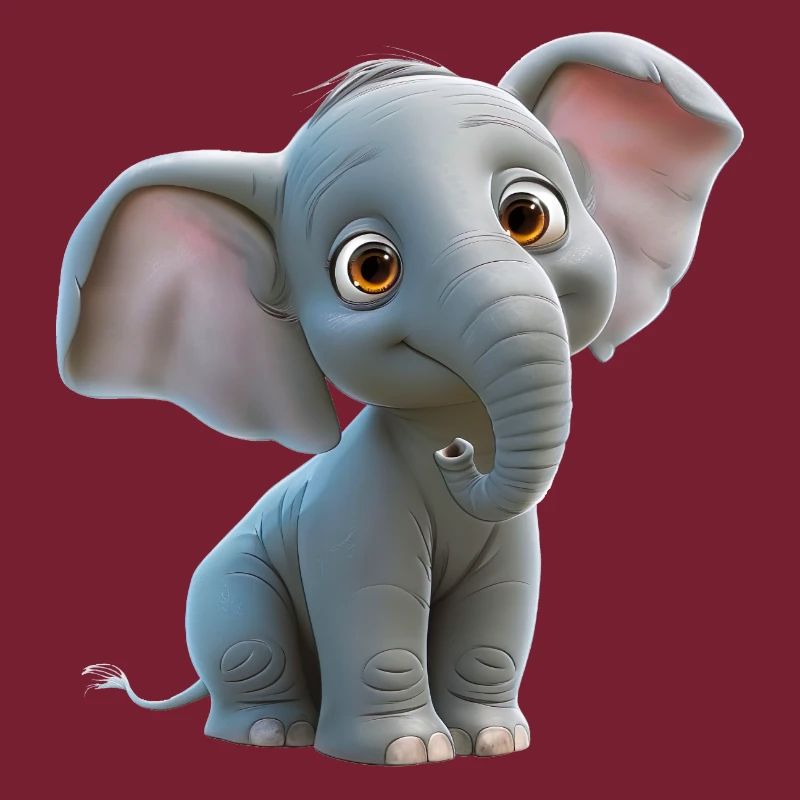 Drolliger kleiner Elefant