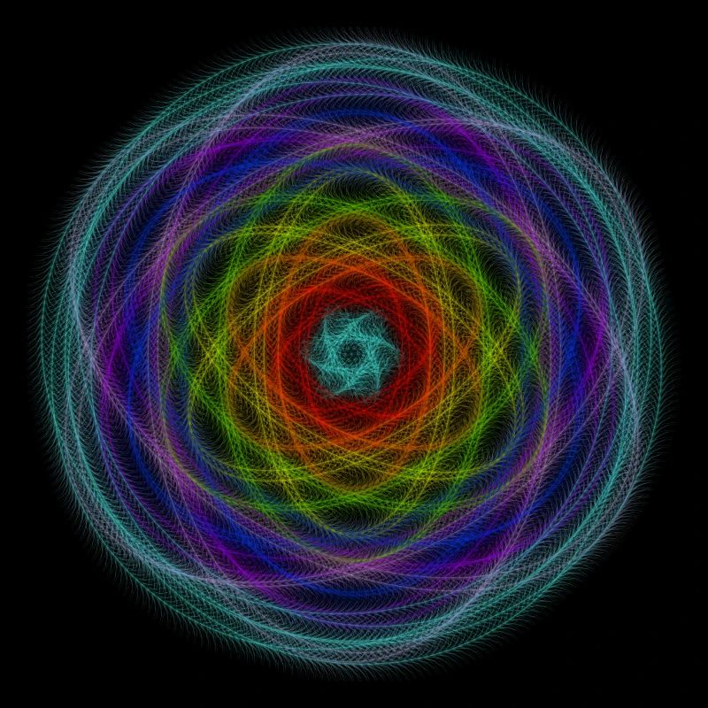 Hypnotischer Regenbogen