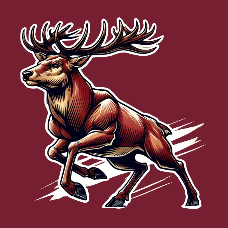 Red Deer Deer Chasseur Chasse Driven Hunt