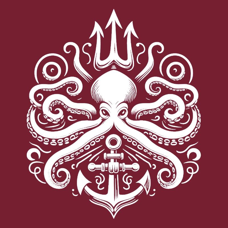 Logo du trident de pieuvre