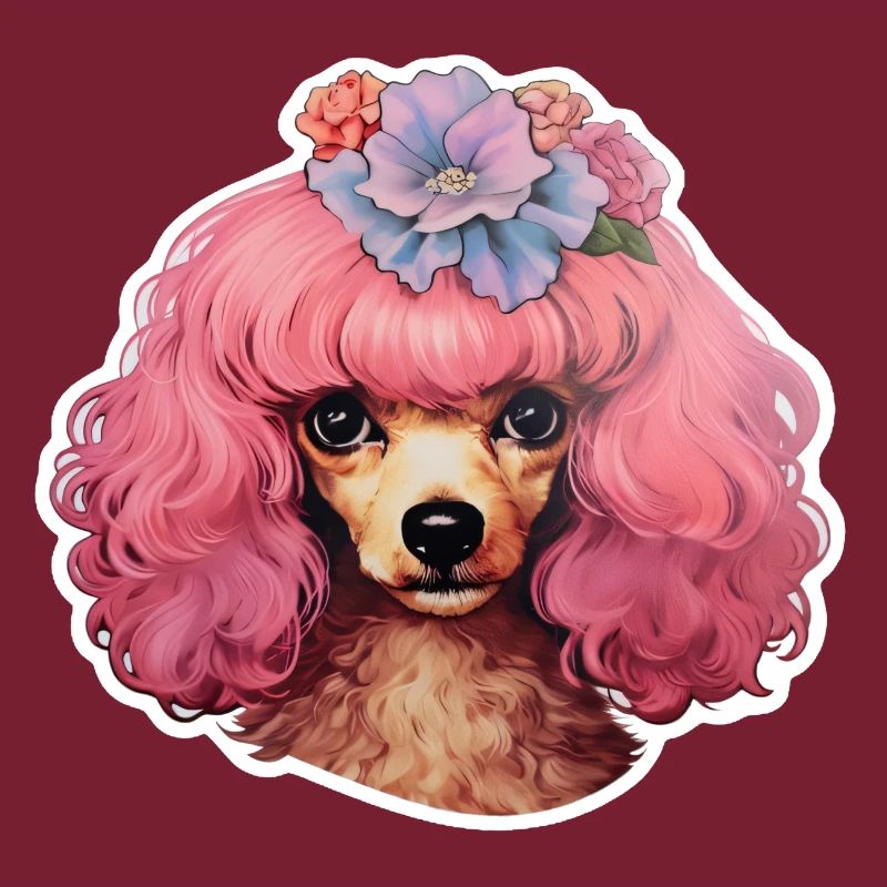 Poodle decorated